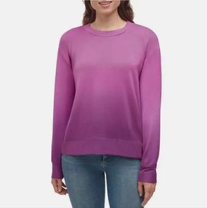 NWT Splendid PINK LIGHT ORCHID DIP DYE Tie Dye Pullover Top Sweatshirt  XL